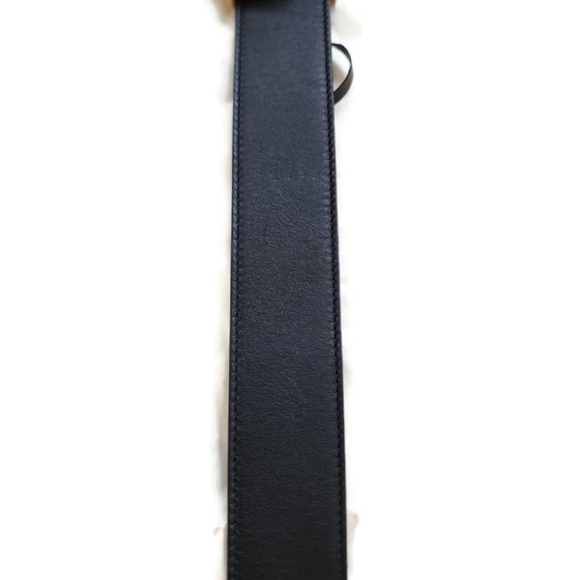 Gucci Torchon Double G Buckle Black Leather Belt Size 80-32 - Picture 6 of 8